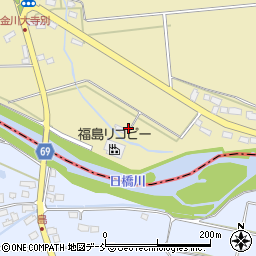 福島県喜多方市塩川町金橋ヲサル壇周辺の地図
