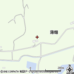 福島県南相馬市原町区小木迫薄畑周辺の地図