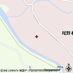福島県耶麻郡西会津町尾野本中川原乙周辺の地図