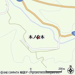 福島県伊達郡川俣町山木屋木ノ合木周辺の地図