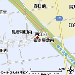 福島県湯川村（河沼郡）浜崎（西江向）周辺の地図