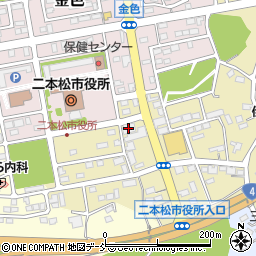 二本松信用金庫金色支店周辺の地図