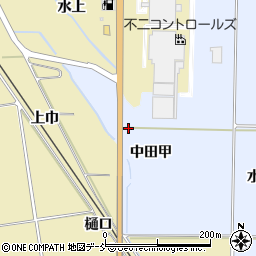 福島県河沼郡湯川村湊中田甲周辺の地図