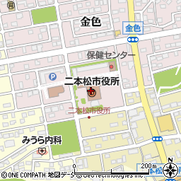 二本松市役所周辺の地図