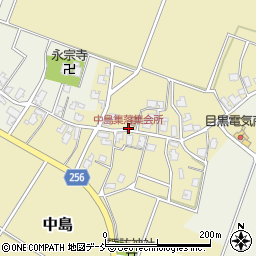 中島集落集会所周辺の地図