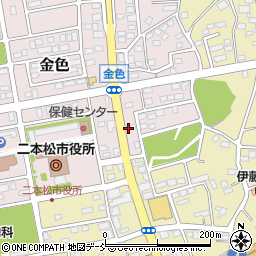 街のはんこ屋さん伸和堂　二本松・金色店周辺の地図