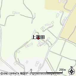 福島県二本松市上蓬田周辺の地図