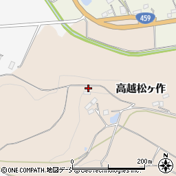 福島県二本松市高越松ヶ作129周辺の地図