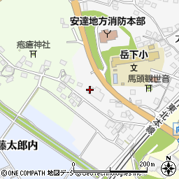 福島県二本松市大壇周辺の地図