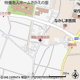 浦新田集会所周辺の地図
