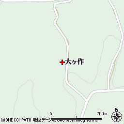 福島県二本松市太田大ヶ作周辺の地図