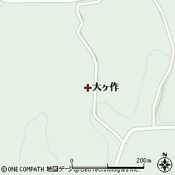 福島県二本松市太田（大ヶ作）周辺の地図