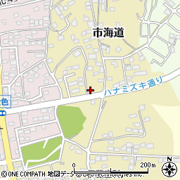 福島県二本松市市海道61周辺の地図