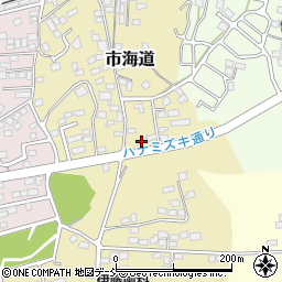 福島県二本松市市海道216周辺の地図