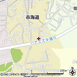 福島県二本松市市海道198周辺の地図