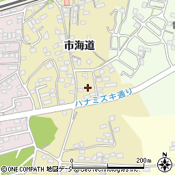 福島県二本松市市海道196周辺の地図