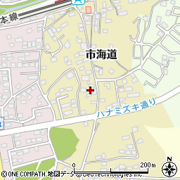 福島県二本松市市海道75周辺の地図