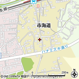 福島県二本松市市海道78周辺の地図