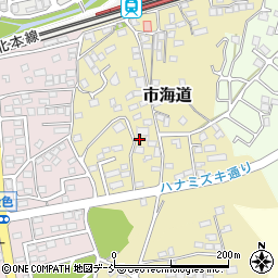 福島県二本松市市海道73周辺の地図
