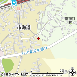 福島県二本松市市海道187周辺の地図
