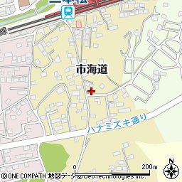 福島県二本松市市海道178周辺の地図