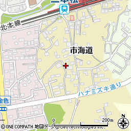 福島県二本松市市海道81周辺の地図