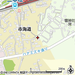 福島県二本松市市海道185周辺の地図