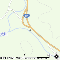 福島県伊達郡川俣町山木屋菅平周辺の地図