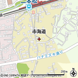 福島県二本松市市海道174周辺の地図