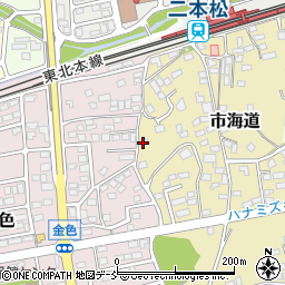 〒964-0914 福島県二本松市市海道の地図