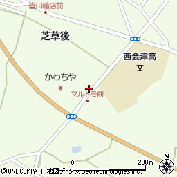 福島県西会津町（耶麻郡）野沢（芝草後）周辺の地図