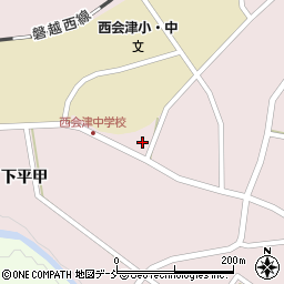福島県耶麻郡西会津町尾野本宮北甲周辺の地図