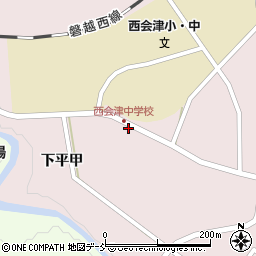 福島県耶麻郡西会津町尾野本宮西周辺の地図