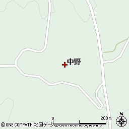 福島県二本松市太田（中野）周辺の地図