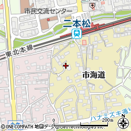 福島県二本松市市海道11周辺の地図