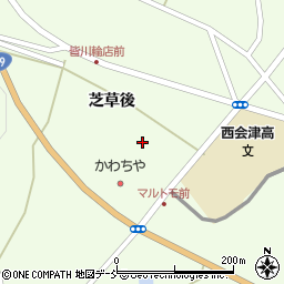 福島県耶麻郡西会津町野沢芝草周辺の地図