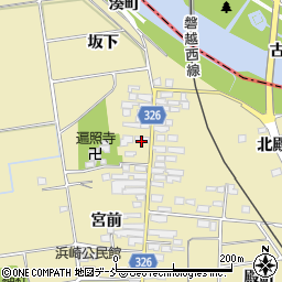 福島県湯川村（河沼郡）浜崎（室町）周辺の地図