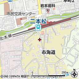 福島県二本松市市海道102周辺の地図