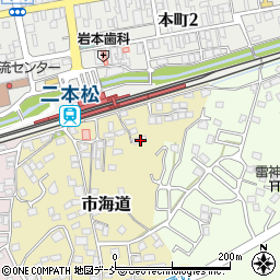 福島県二本松市市海道141周辺の地図