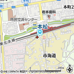 福島県二本松市市海道109周辺の地図