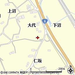 福島県南相馬市原町区江井大代79周辺の地図