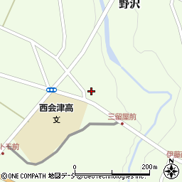 福島県耶麻郡西会津町野沢上條道東甲周辺の地図