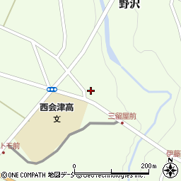 福島県西会津町（耶麻郡）野沢（上條道東甲）周辺の地図