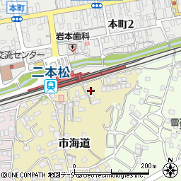 福島県二本松市市海道136周辺の地図