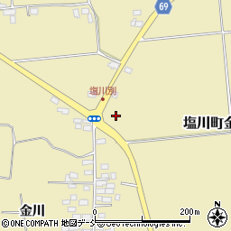 ローソン喜多方塩川町店周辺の地図