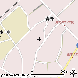福島県西会津町（耶麻郡）尾野本（向谷地甲）周辺の地図