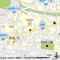 不二家二本松店周辺の地図