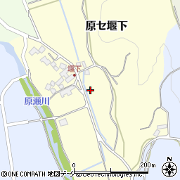 福島県二本松市原セ堰下周辺の地図