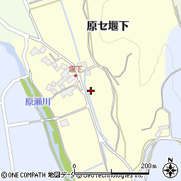 福島県二本松市原セ堰下周辺の地図