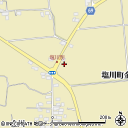 福島県喜多方市塩川町金橋二合田周辺の地図